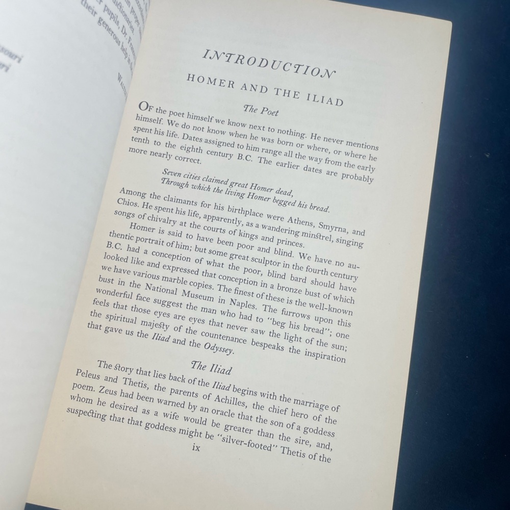 The Iliad of Homer - Smith & Miller, First Printing, 1944 (hardcover book) - Picture 8 of 12